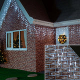 Instalatie De Craciun Premium Tip Franjuri Cu Flash 8 M 252 Led-Uri Rece 2095W Interconectabila
