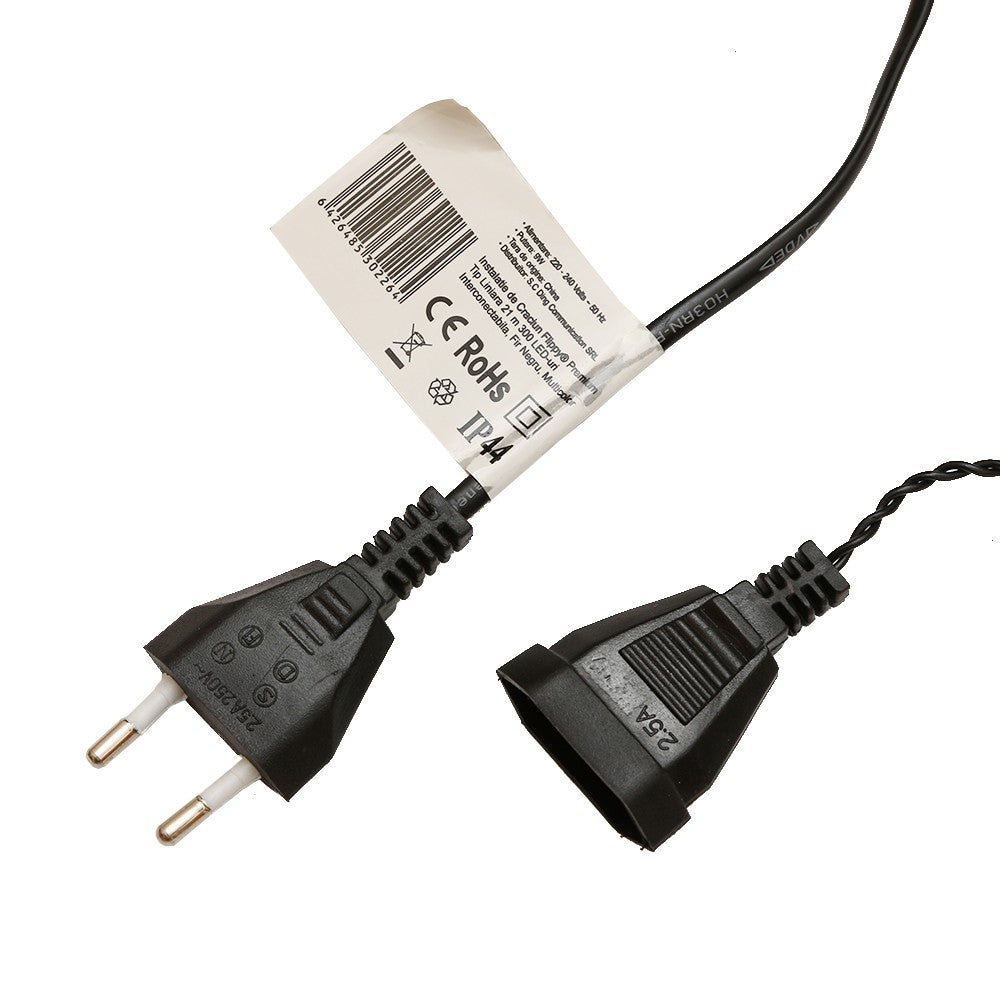 Instalatie De Craciun, Premium, Tip Liniara, 21 M, 300 Led-Uri, Interconectabila