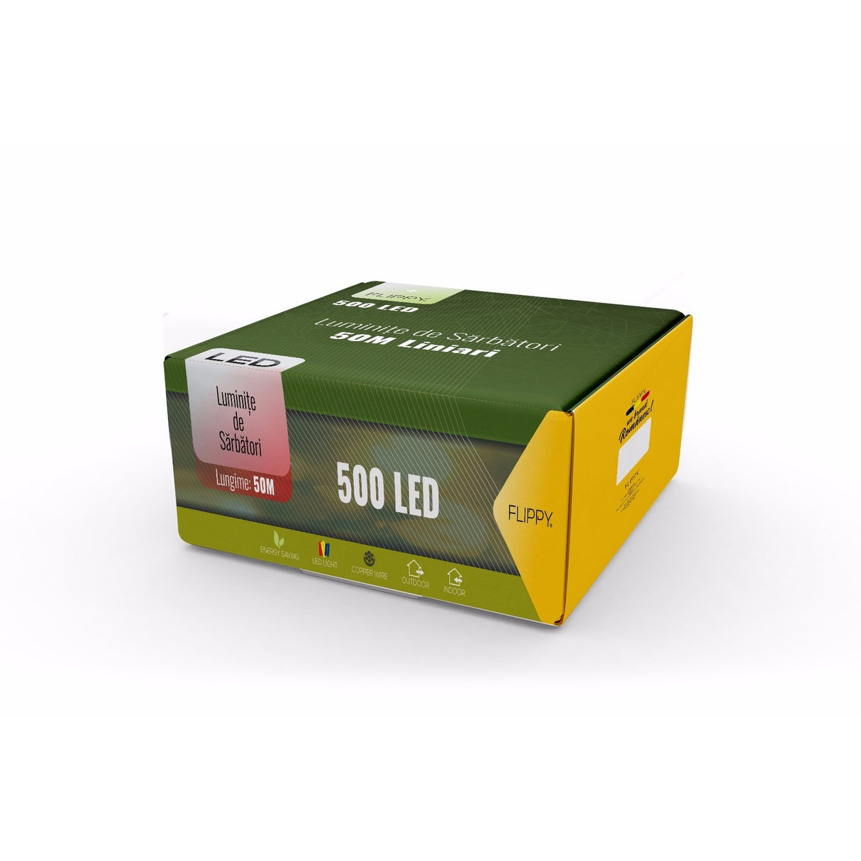 Instalatie De Craciun, Premium, Tip Liniara / Sirag, 50 M, 500 Led-Uri Mari