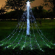 Instalatie Luminoasa Tip Perdea Pentru Pomul De Craciun, Cu Stea Luminoasa, 350 Led-Uri, Conectare La Retea, Pentru Interior/Exterior, Lumina Calda, Tree Dazzler - vivimall.ro