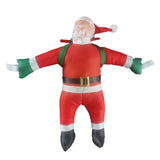 Instalatie LED de Craciun, Flippy, cu Accesorii, Lumina Calda, Lungime 1.7m, 8 Trepte, 144 de Luminite, 8 Moduri, Model Mos Craciun pe Scara, Multicolor - vivimall.ro