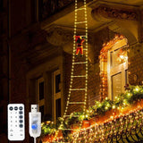 Instalatie Led De Craciun, Cu Accesorii, Lumina Calda, Lungime 3 M, 16 Trepte, 288 De Luminite, 8 Moduri - vivimall.ro