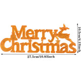 Instalatie LED de Craciun, Vivimall, Litere 3D, Merry Christmas, Lumina Calda, 27.5 x 10.5 x 1.4 cm, Galben - vivimall.ro