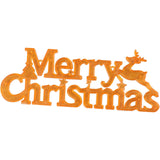 Instalatie LED de Craciun, Vivimall, Litere 3D, Merry Christmas, Lumina Calda, 27.5 x 10.5 x 1.4 cm, Galben - vivimall.ro