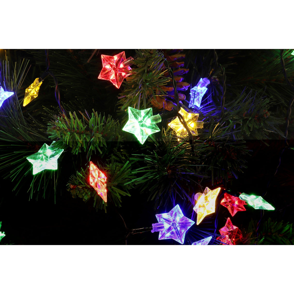 Instalatie De Craciun Liniara Rgrb Yoto, 10 M, Din Care 1 M Prelungitor 220V, 40 Led, Utilizare Interior/Exterior, Interconectabila, Fir Negru - vivimall.ro