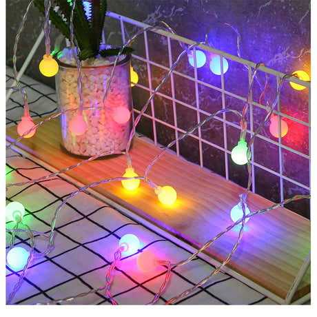 Instalatie Sfere Brad Craciun 3 Metri, 20 Led-Uri, Alimentare La Retea, Fir, Multicolora - vivimall.ro