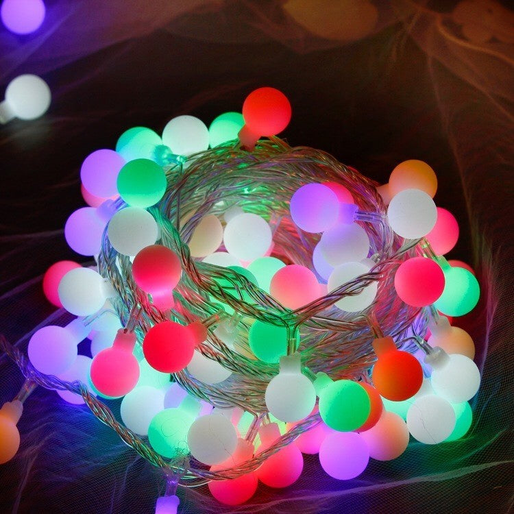 Instalatie Sfere Brad Craciun 3 Metri, 20 Led-Uri, Alimentare La Retea, Fir, Multicolora - vivimall.ro