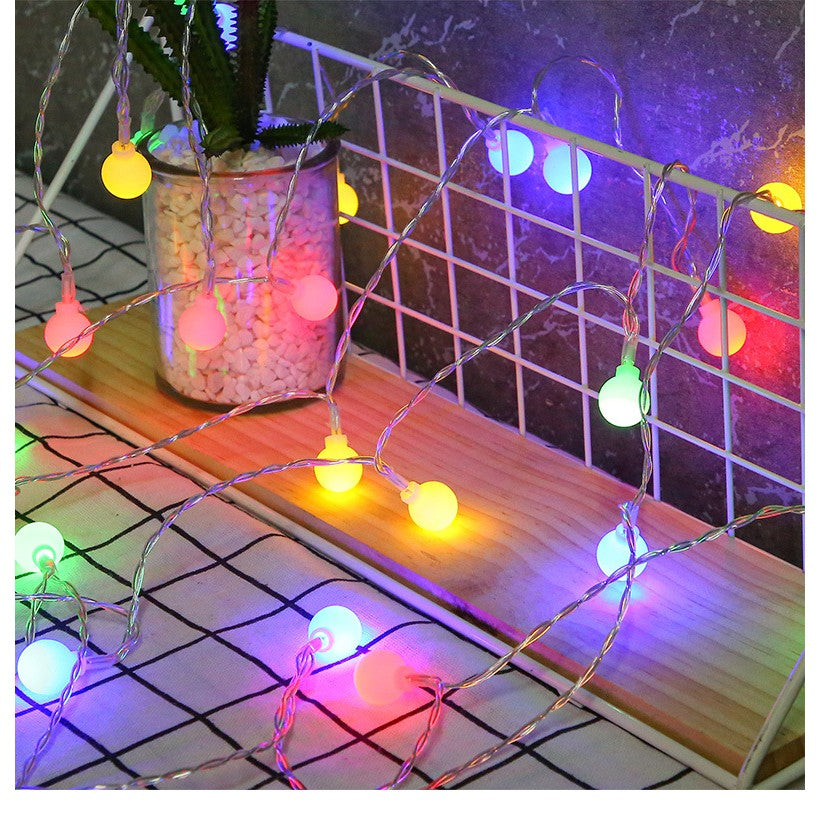 Instalatie Sfere Brad Craciun 3 Metri, 20 Led-Uri, Alimentare La Retea, Fir, Multicolora - vivimall.ro