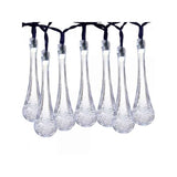 Instalatie Solara 6 M, 28 Led-Uri Cu Ornament Tip Picatura De Apa, Liniara, Fir, Alb Rece