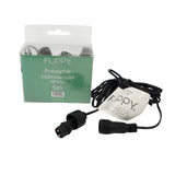 Instalatie Solara Craciun Turturi, IP44, 5 m, 143 Led-uri, Perdea Franjurata, Alb cald, 8 jocuri de lumini, cu Telecomanda, 31V, 250 mAh, Acumulator de 1200 mAh, Exterior, Prelungitor 5 m inclus, Fir Negru, Vivimall - vivimall.ro