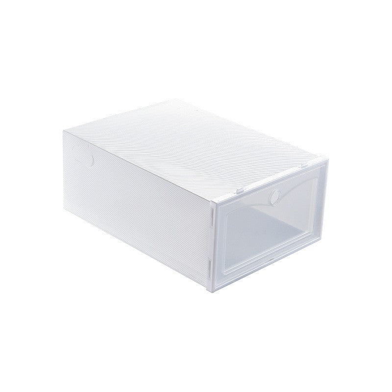 Three In A Pack Japanese Shoe Box Simple Plastic Drawer Storage Shoe Box - White Large - Product Size - 33*23*13Cm - vivimall.ro