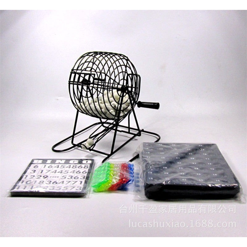 Joc Bingo Din Metal, 75 Bile Albe, Portabil, Resigilat - vivimall.ro
