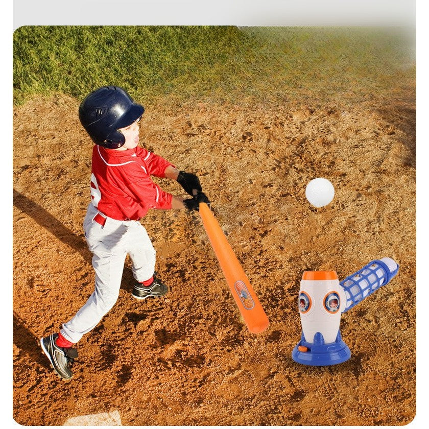 Joc De Baseball Interactiv, Lansator Aruncare Automata, Include Bata Si 5 Mingii, 37 X 23 X 16 Cm Baza, 59 Cm Bata, Multicolor - vivimall.ro