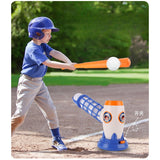 Joc de Baseball Interactiv, Lansator Vivimall, Aruncare Automata, Include Bata si 5 Mingii, 37 x 23 x 16 cm Baza, 59 cm Bata, Multicolor - vivimall.ro