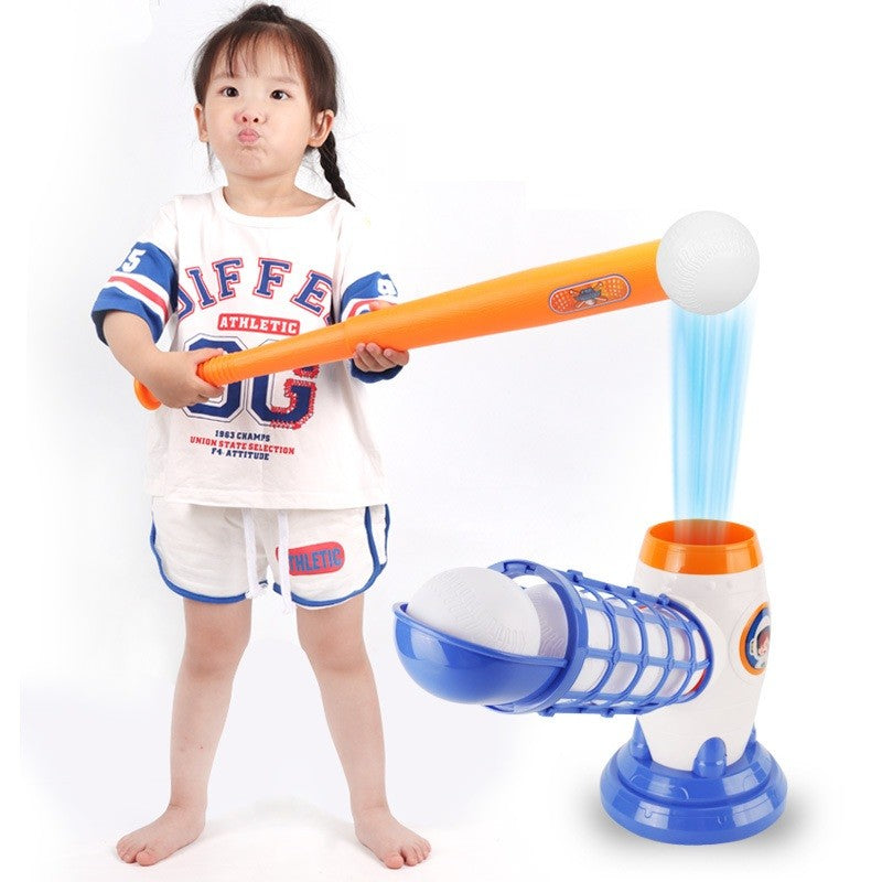 Joc de Baseball Interactiv, Lansator Vivimall, Aruncare Automata, Include Bata si 5 Mingii, 37 x 23 x 16 cm Baza, 59 cm Bata, Multicolor - vivimall.ro