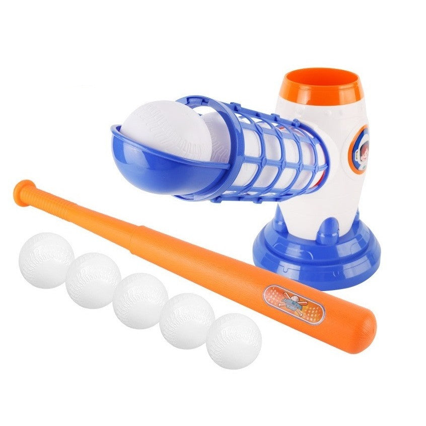 Joc De Baseball Interactiv, Lansator Aruncare Automata, Include Bata Si 5 Mingii, 37 X 23 X 16 Cm Baza, 59 Cm Bata, Multicolor - vivimall.ro