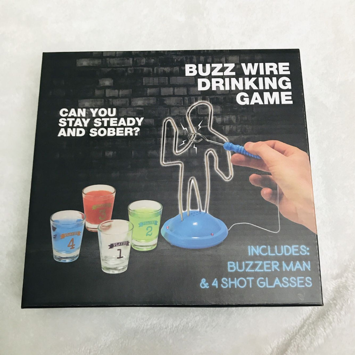Joc De Baut, Buzz Wire, Pentru Petreceri, Distractie, Pahare De Shot Din Sticla Incluse, 4 Jucatori - vivimall.ro