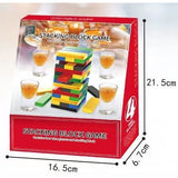 Joc de Baut Flippy, Turn Jenga din Plastic, cu 4 Pahare de Shot, +18 Ani, Multicolor