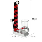 Joc de baut Hammershot cu Pahar Shot Vivimall, 22 cm, Material Sticla, Plastic, Fier, Multicolor - vivimall.ro