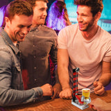 Joc de baut Hammershot cu Pahar Shot Vivimall, 22 cm, Material Sticla, Plastic, Fier, Multicolor - vivimall.ro