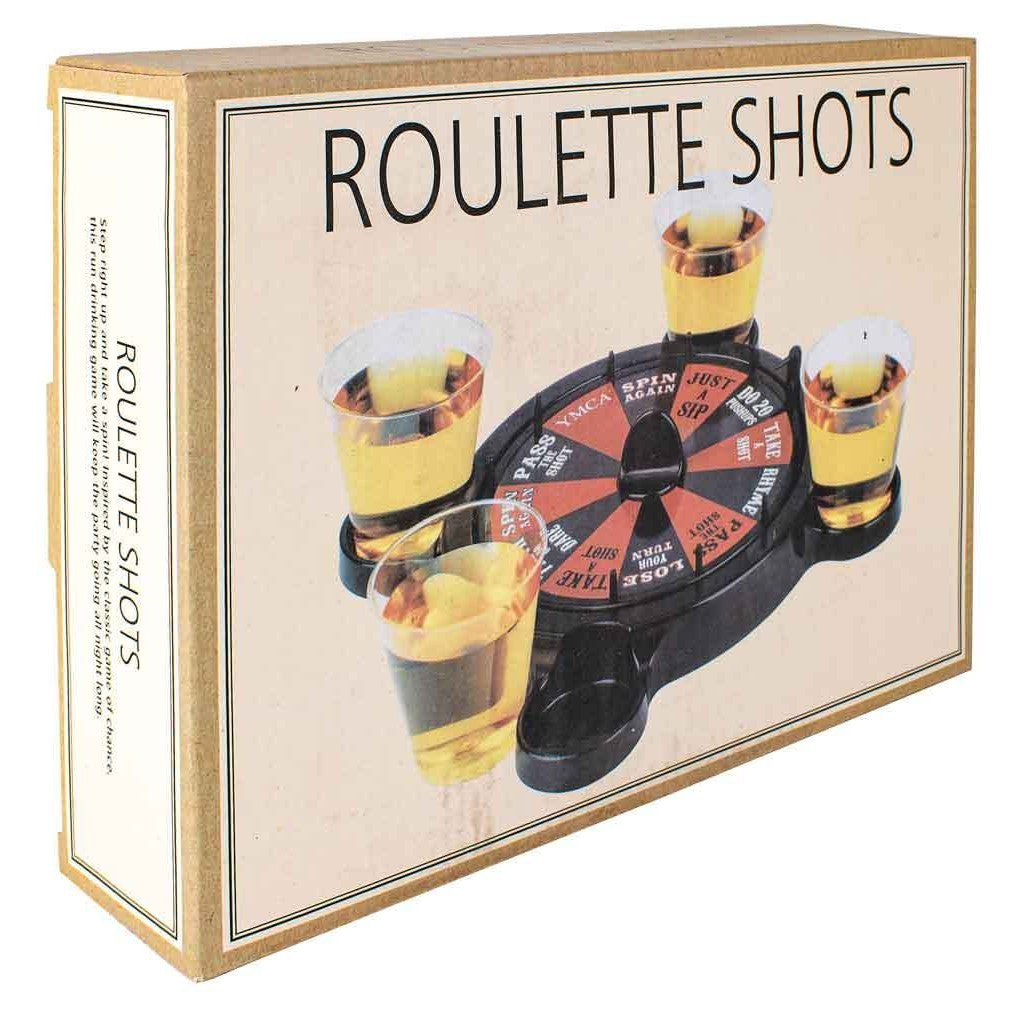 Joc de Baut Ruleta cu Pahare de Shot Vivimall, 15 x 16.5 cm, Rosu/Negru, Resigilat - vivimall.ro