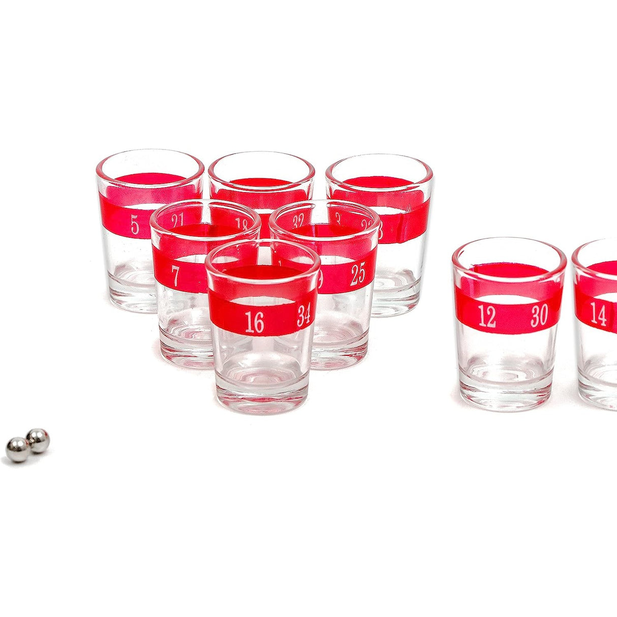 Joc De Baut Ruleta Cu Pahare De Shot 30 Cm, Rosu/ - vivimall.ro