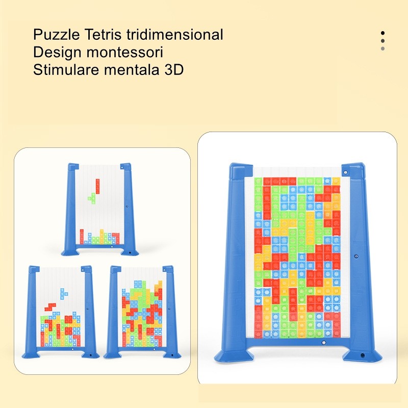 Set Puzzle Tetris 3D | SmartBlocks - vivimall.ro