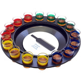 Joc De Societate "Adevar Sau Provocare" Ruleta Cu 16 Pahare De Shot Din Sticla, Pentru Petreceri, Distractie, Cadouri - vivimall.ro