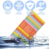 Joc Din Silicon Interactiv Antistres Cu Zaruri, Pop It Now And Flip It, Macarons