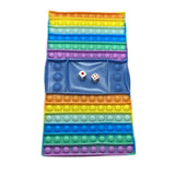 Joc din silicon interactiv antistres cu zaruri, Pop It Now and Flip It, Model 3, Multicolor - vivimall.ro