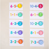 Joc Educational, Invatare Adunare Si Scadere, Cifre Din Lemn, 46 Planse, +3 Ani - vivimall.ro