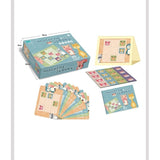 Joc educativ Sudoku cu tablita magnetica, 32 de piese, cartonase cu animale, Verde - vivimall.ro