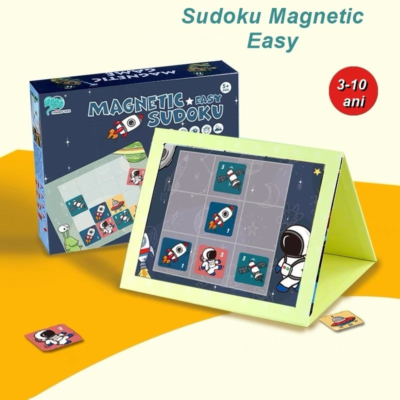 Joc Educativ Sudoku Cu Tablita Magnetica, 35 De Piese, Cartonase Spatiu