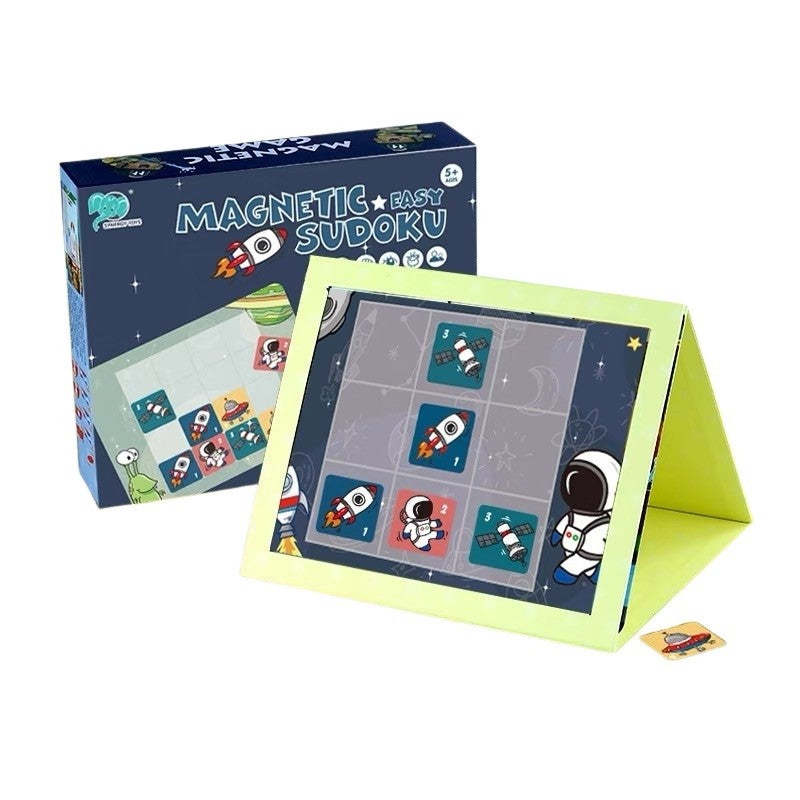Joc Educativ Sudoku Cu Tablita Magnetica, 35 De Piese, Cartonase Spatiu
