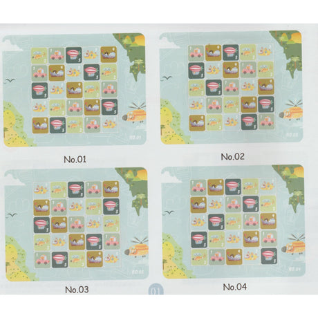 Joc educativ Sudoku cu tablita magnetica, 53 de piese, cartonase cu trafic, Verde - vivimall.ro