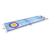 Joc Interactiv, Vivimall, Covor de Curling 90 x 20 cm, 1-4 Jucatori, +5 Ani, 6 Mingi Incluse, Albastru - vivimall.ro