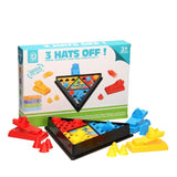 Joc Interactiv pentru Copii, Vivimall, 3 Hats Off, Tabla de Joc, Figurine Palarii, +3 Ani, Multicolor - vivimall.ro