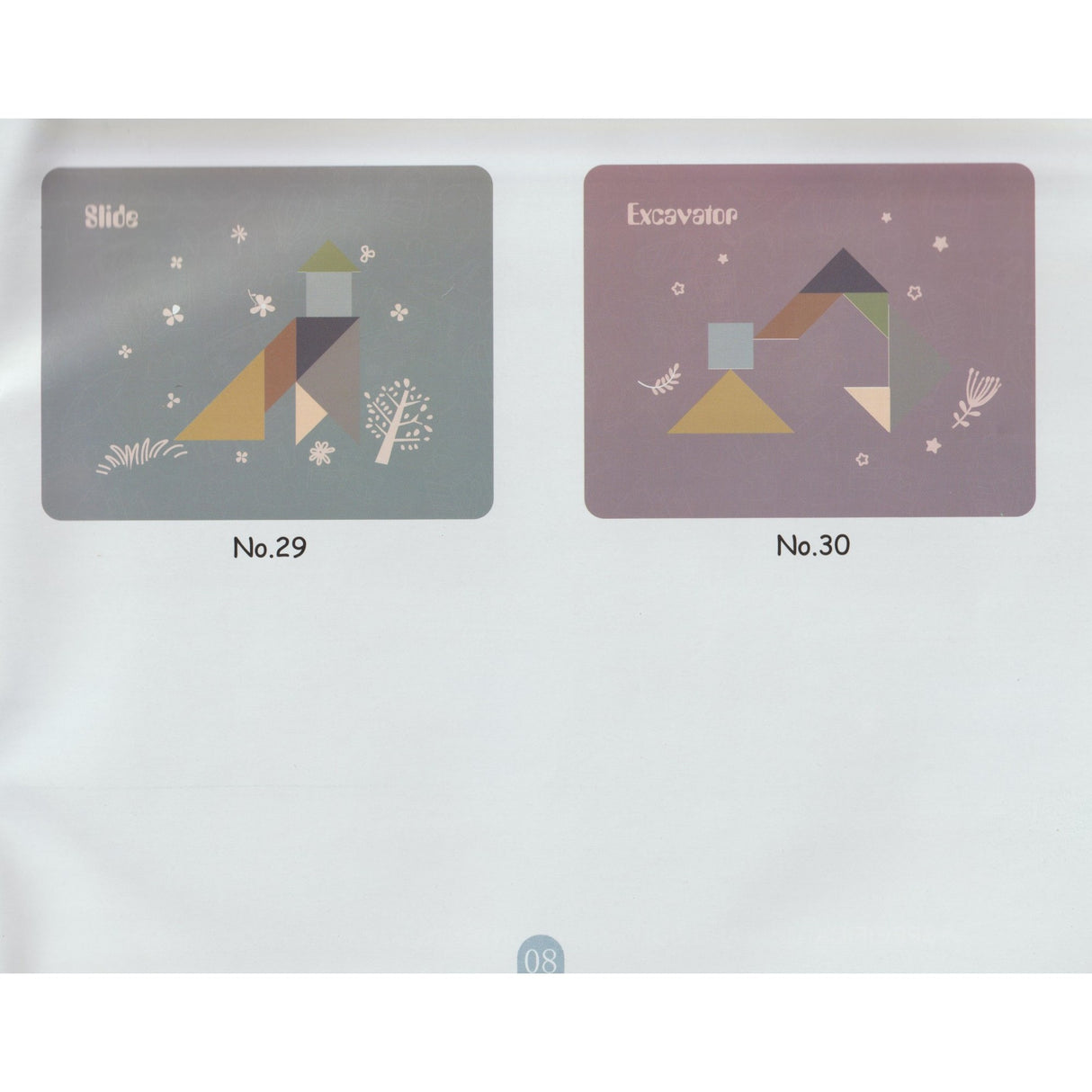 Joc Magnetic Tangram, Tabla Si Forme Diverse Magnetice, 34 De Piese, Pentru Copii, +3 Ani, Multicolor