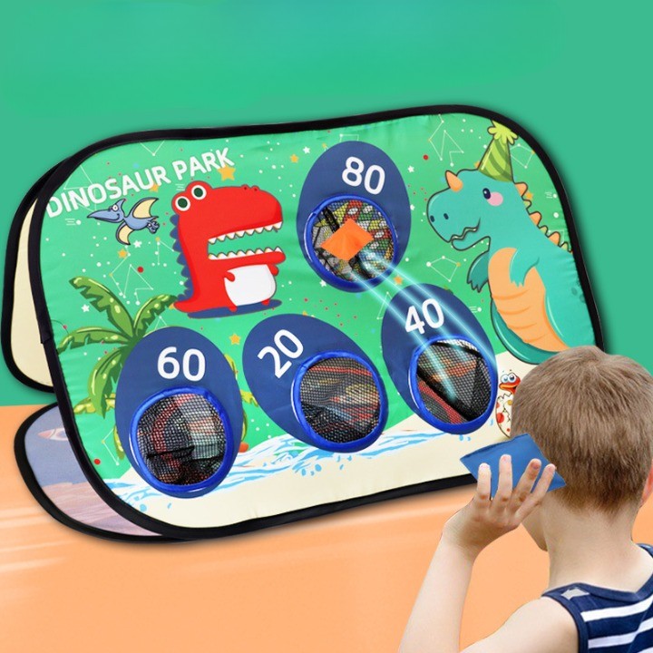 Set aruncare saci nisip dinozauri | PlayToss - vivimall.ro