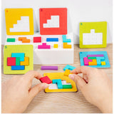 Joc Interactiv, Vivimall, Tip Puzzle, din Lemn, +3 Ani, 128 Piese, 15 x 17 x 3.5 cm, Multicolor - vivimall.ro