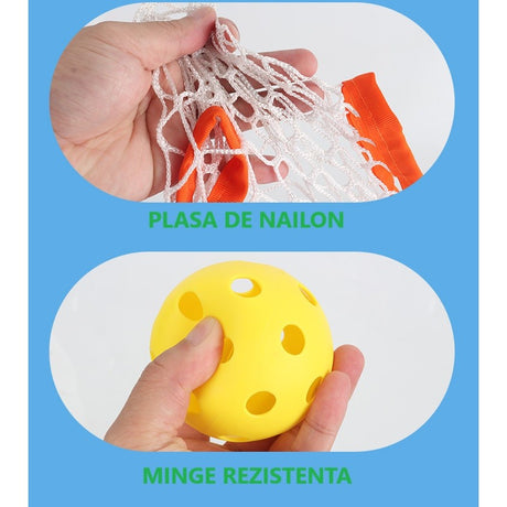 Joc Spikeball, Joc In 2, Pentru Plaja, Parcuri, Interior, 2 Plase, 2 Mingi - vivimall.ro