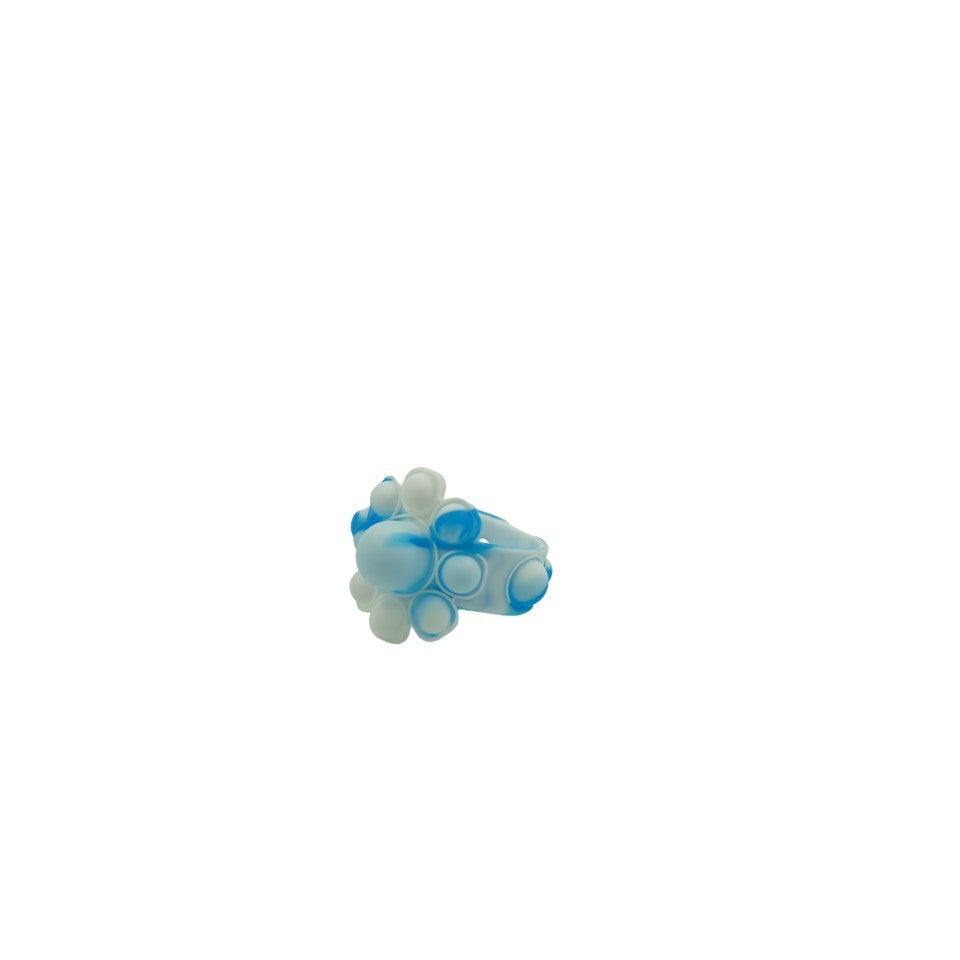Jucarie Antistres Din Silicon, Bratara Caracatita Reversibila, /Albastru