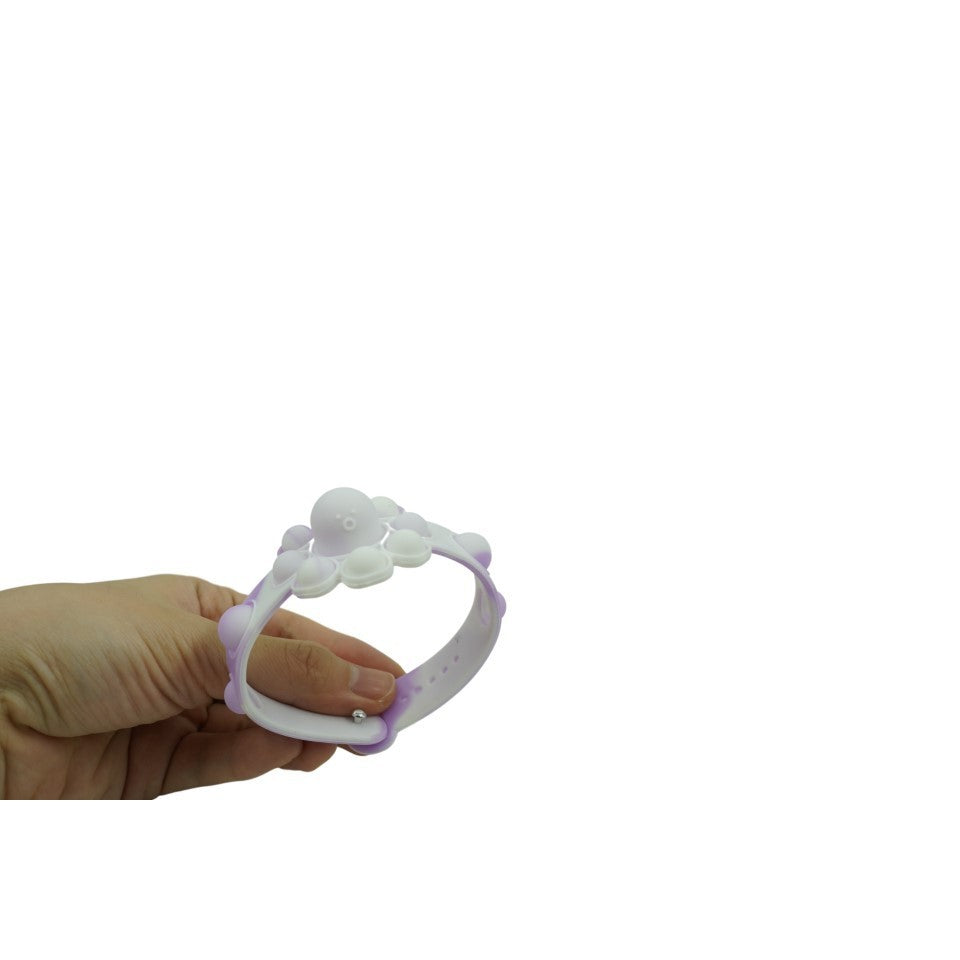 Jucarie Antistres Din Silicon, Bratara Caracatita Reversibila, /Mov