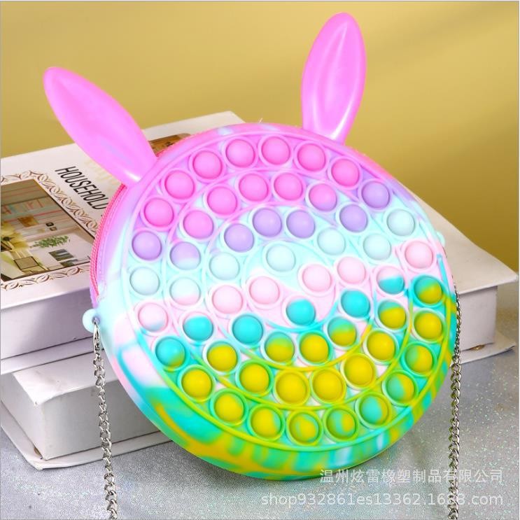 Geanta Pop It Iepuras Macarons 16 Cm | PopJoy 2