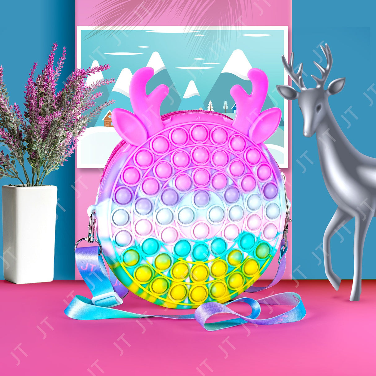 Geanta Pop It Ren Macarons 16 Cm | PopJoy 1