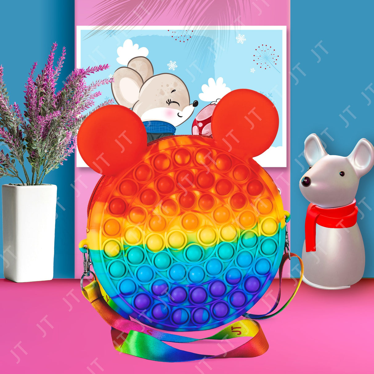 Geanta Pop It Soricel Curcubeu | BubbleBag
