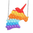 Jucarie Antistres Din Silicon, Geanta Pop It, Unicorn, Multicolor - vivimall.ro