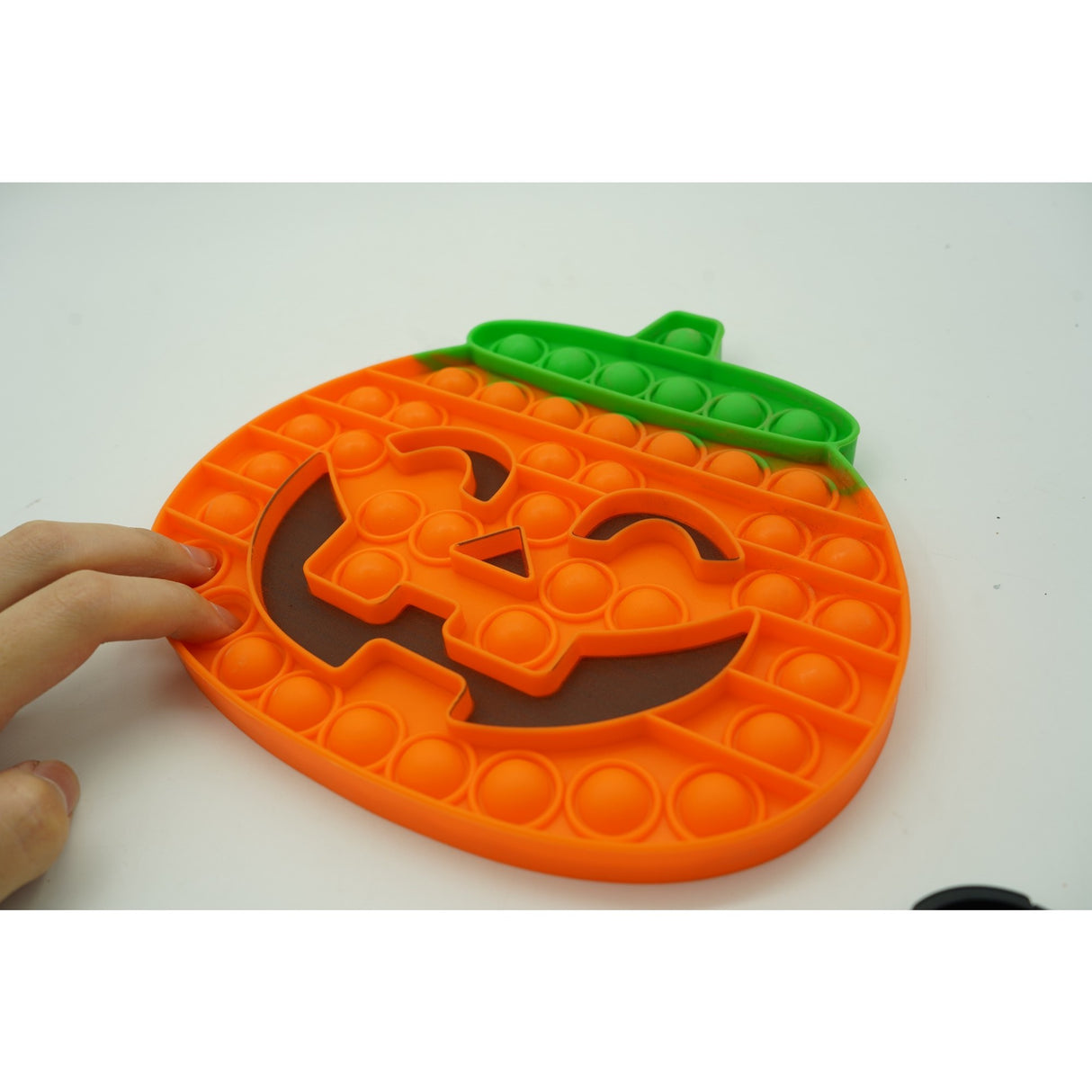 Jucarie Antistres Din Silicon Pop It Now And Flip It, 20 Cm, Dovleac Halloween
