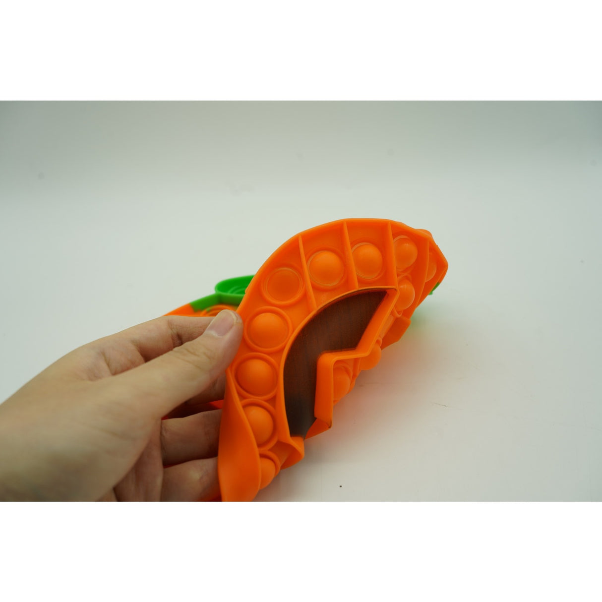 Jucarie Antistres Din Silicon Pop It Now And Flip It, 20 Cm, Dovleac Halloween