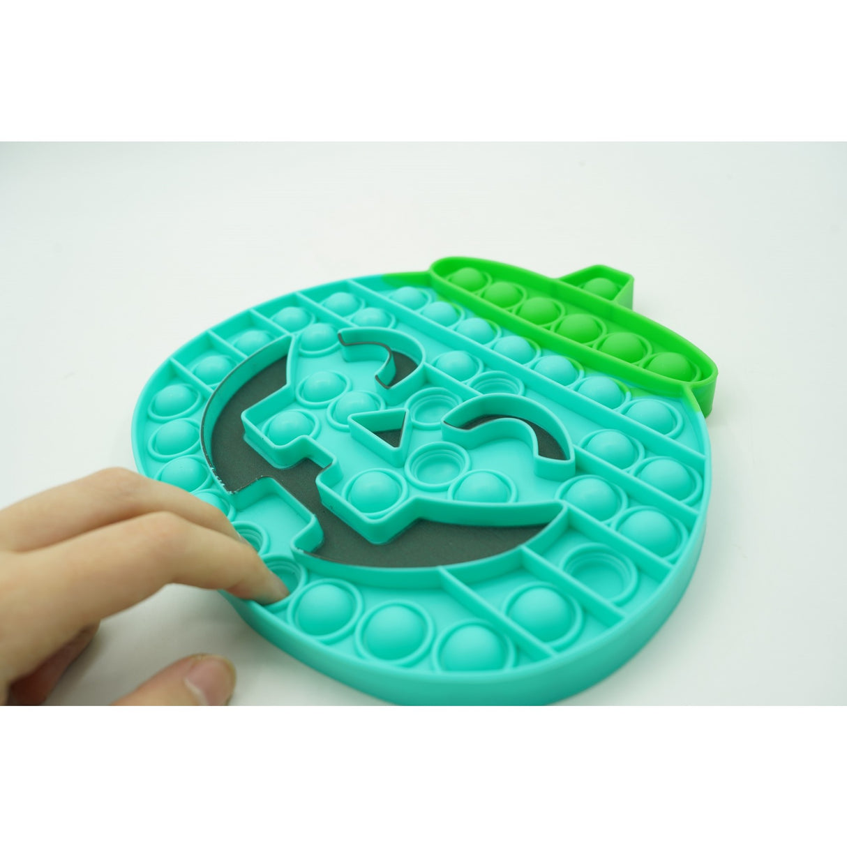Jucarie Antistres Din Silicon Pop It Now And Flip It, 20 Cm, Dovleac Halloween